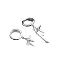 S925 Silver Advanced Sense Trend Individuality Men's Ruffian Handsome Small Crowd Design Sense Earrings