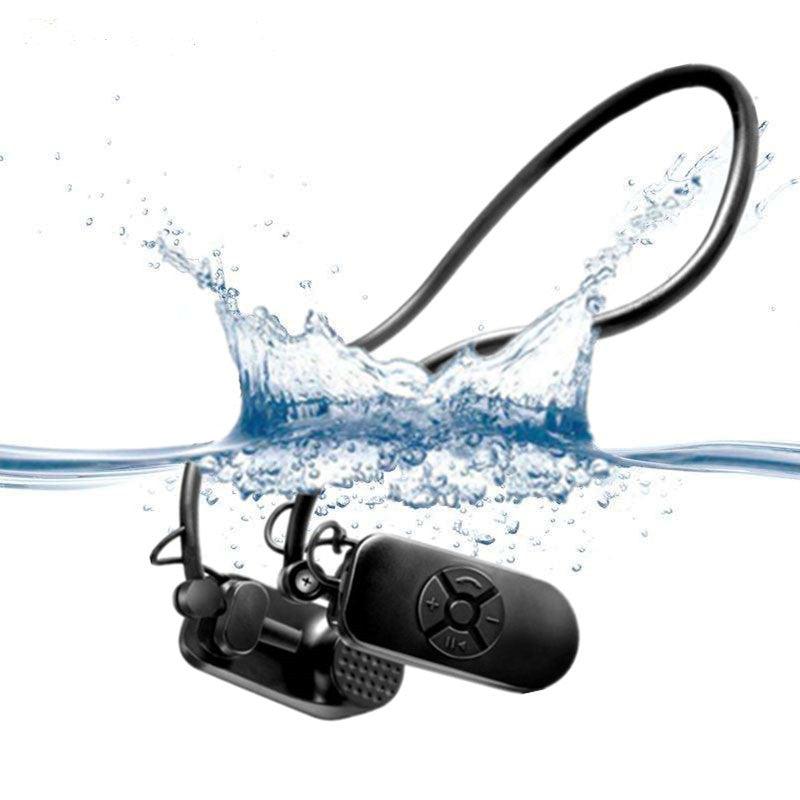 Luxury Lossless Bluetooth Headset MP3 Player Music Bone Conduction Waterproof Swimming Headsets Protect Eardrum 32GB - DRE's Electronics and Fine Jewelry