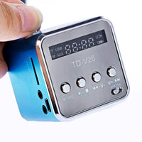 Mini TD-V26 Digital FM Radio Speaker Portable FM Radio Receiver With LCD Stereo Loudspeaker Support Micro TF Card A2 - DRE's Electronics and Fine Jewelry