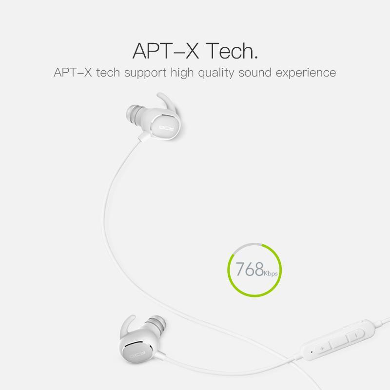 QCY QY19 Sports Bluetooth Earphones Wireless Sweatproof Headset Music Stereo Earbuds Bluetooth V4.1 with Microphone