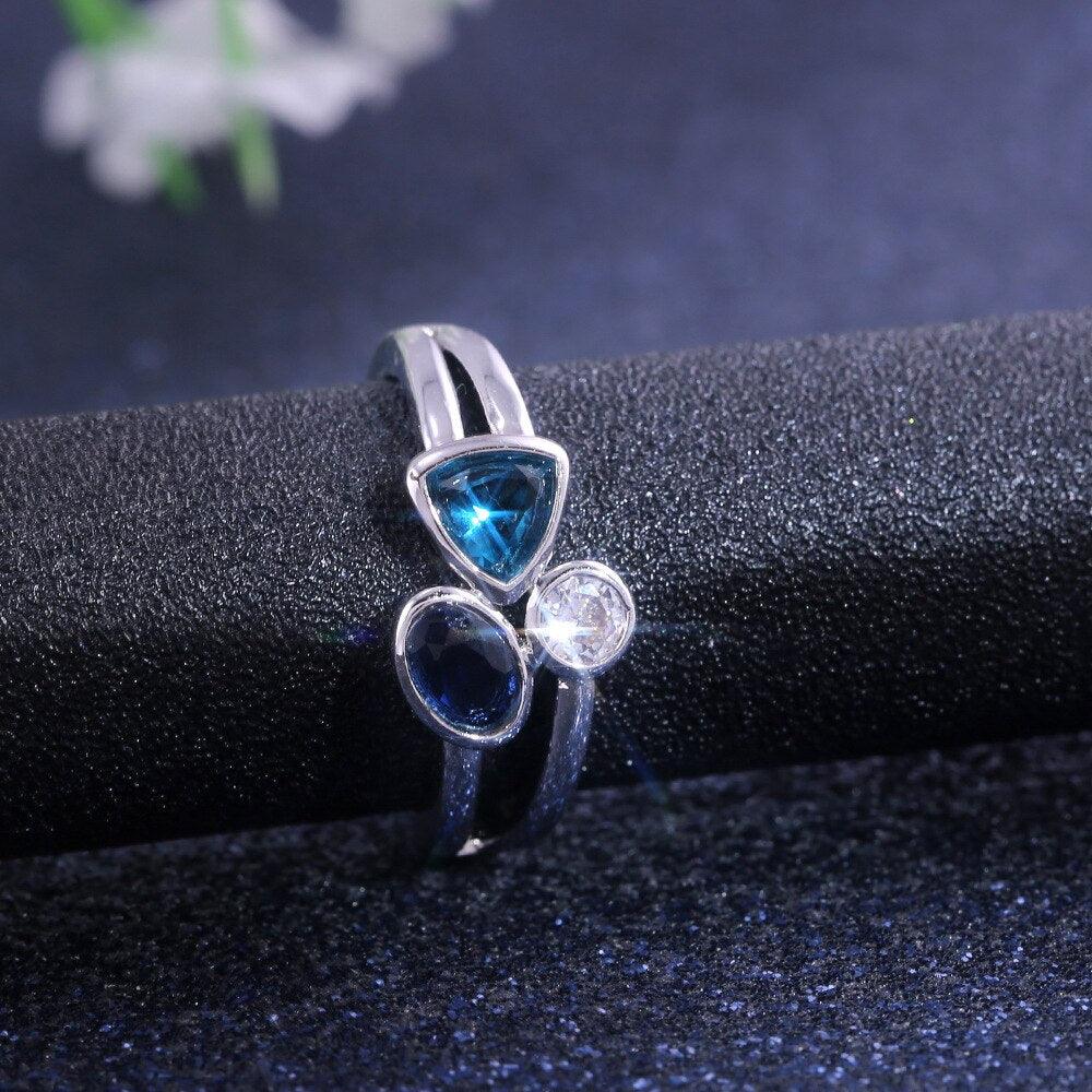 Hot Selling Europe And America New Style Cool Beautiful Irregular Three-Color Ring Support - DRE's Electronics and Fine Jewelry