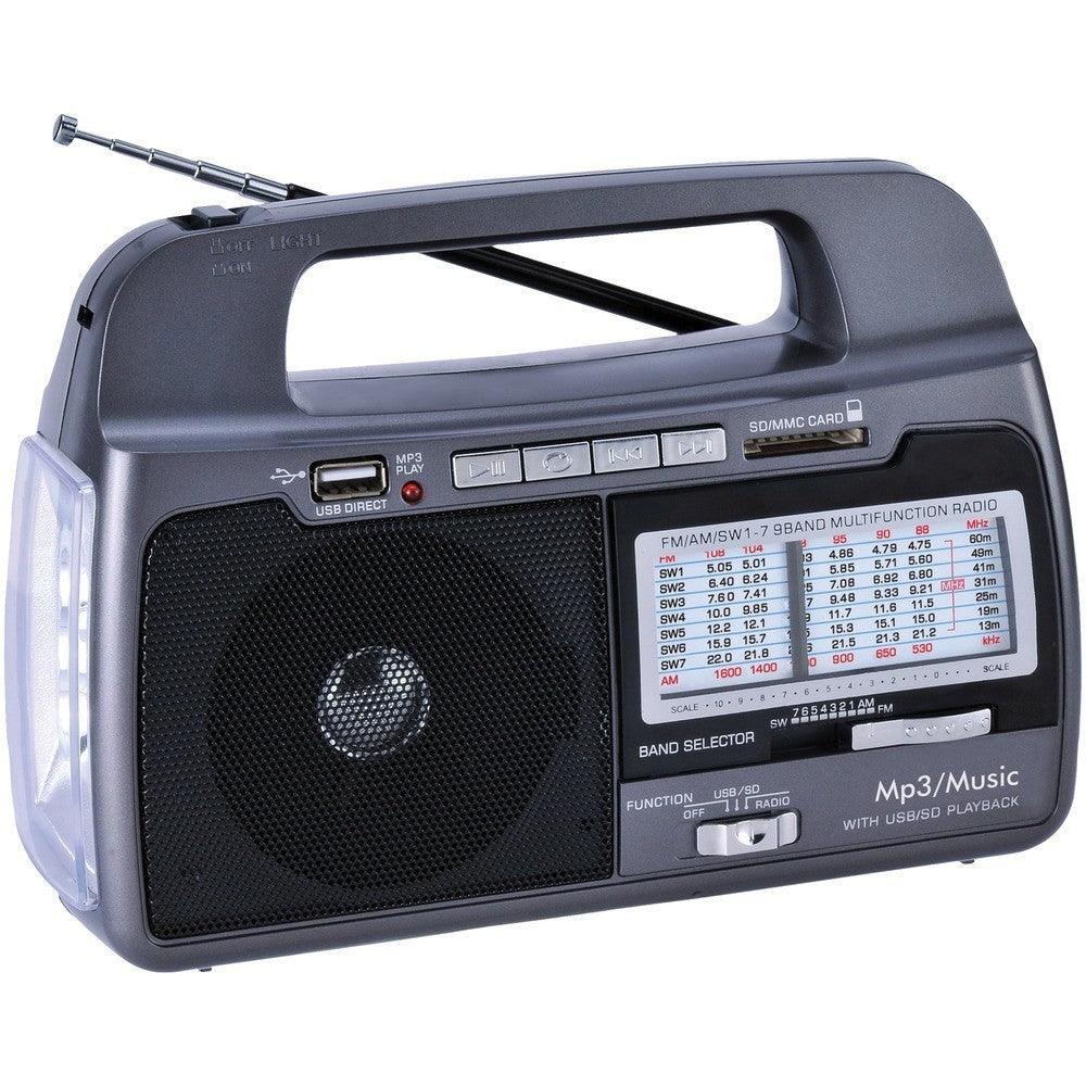 Supersonic SC-1082 9-Band AM/FM/SW 1-7 Portable Radio