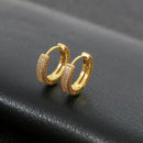 Hoop Earrings Micro Encrusted Zircon Stud Earrings Bling Hip Hop Earrings For Men And Women - DRE's Electronics and Fine Jewelry