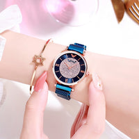 Luxury Diamond Women Watches 2019 Rose Gold Magnetic Ladies Wrist For Bracelet Watch Female Clock Relogio Feminino